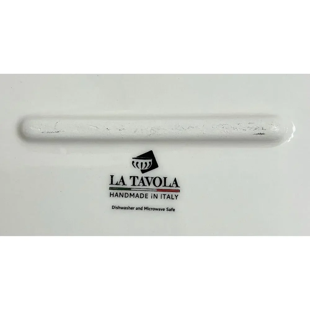 La Tavola Italy Olive Vine Casserole Lasagna Handmade Ceramic Pan 16.5 X 9.5